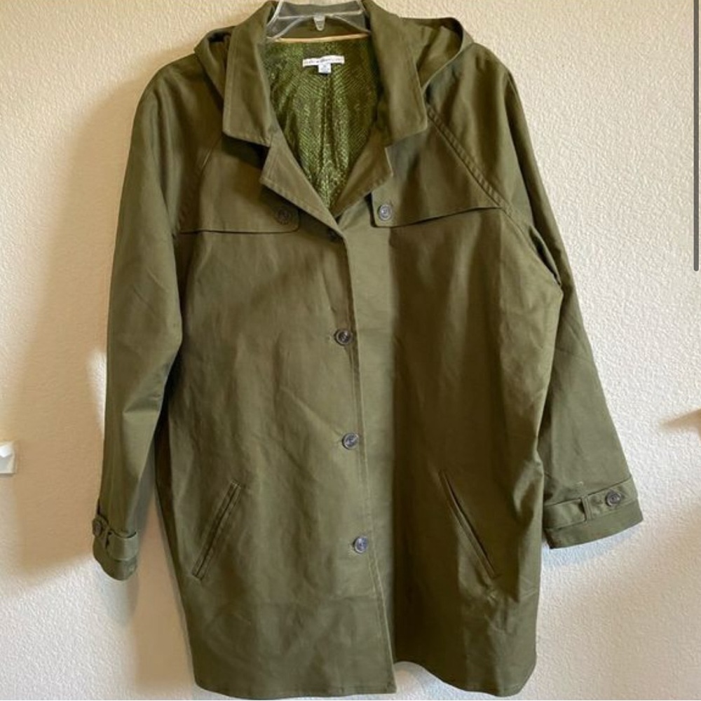 Isaac Mizrahi Live! QVC Softshell Hooded Trench